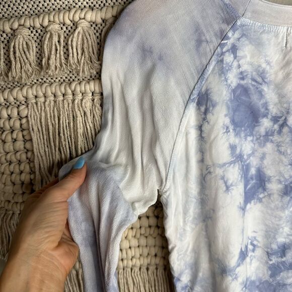 Ethereal Los Angeles Blue Tie Dye Top S - Picture 6 of 7